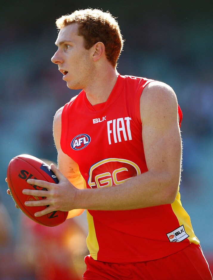 AFL 2016 Rd 19 - Melbourne v Gold Coast MELBOURNE, AUSTRALIA - JULY 31: Rory Thompson of the Suns in action during the 2016 AFL Round 19 match between the Melbourne Demons and the Gold Coast Suns at the Melbourne Cricket Ground on July 31, 2016 in Melbourne, Australia. (Photo by Adam Trafford/AFL Media)